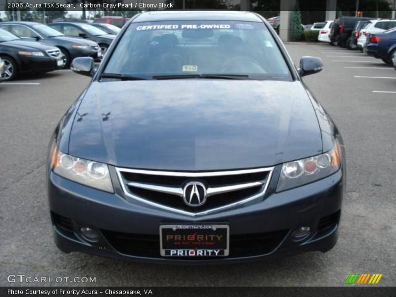 Carbon Gray Pearl / Ebony Black 2006 Acura TSX Sedan