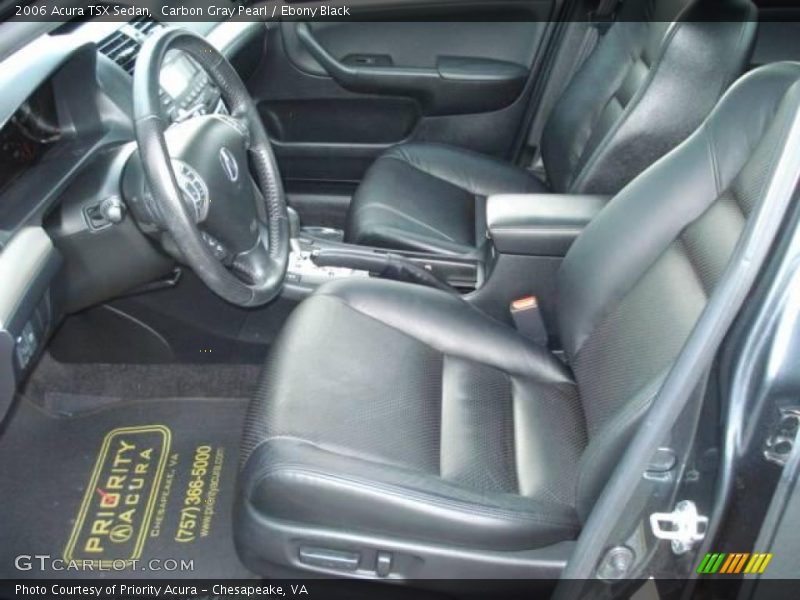 Carbon Gray Pearl / Ebony Black 2006 Acura TSX Sedan