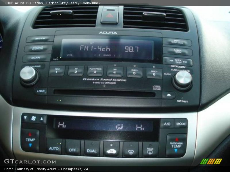 Carbon Gray Pearl / Ebony Black 2006 Acura TSX Sedan