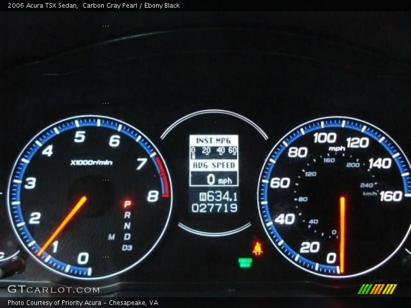 Carbon Gray Pearl / Ebony Black 2006 Acura TSX Sedan