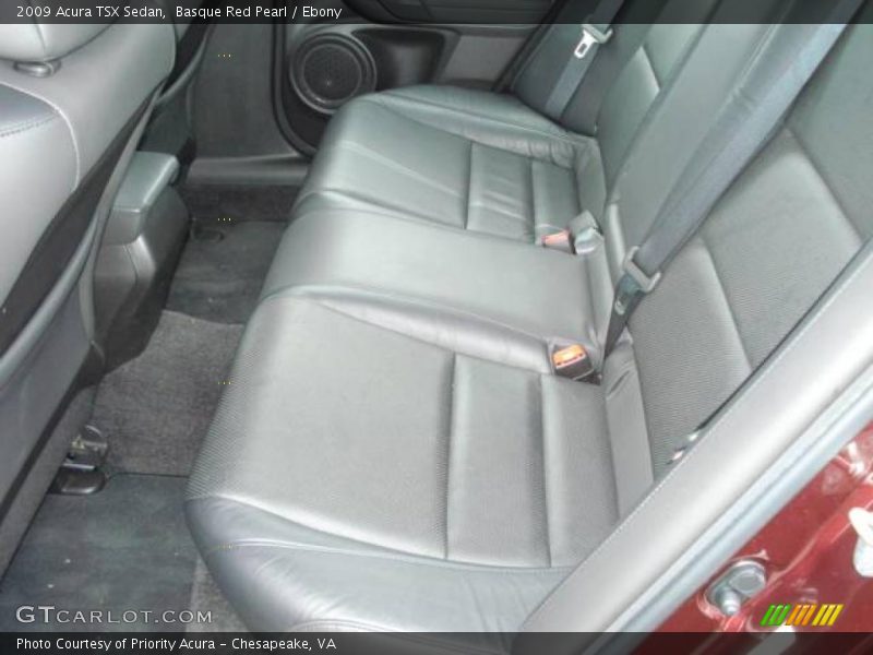 Basque Red Pearl / Ebony 2009 Acura TSX Sedan