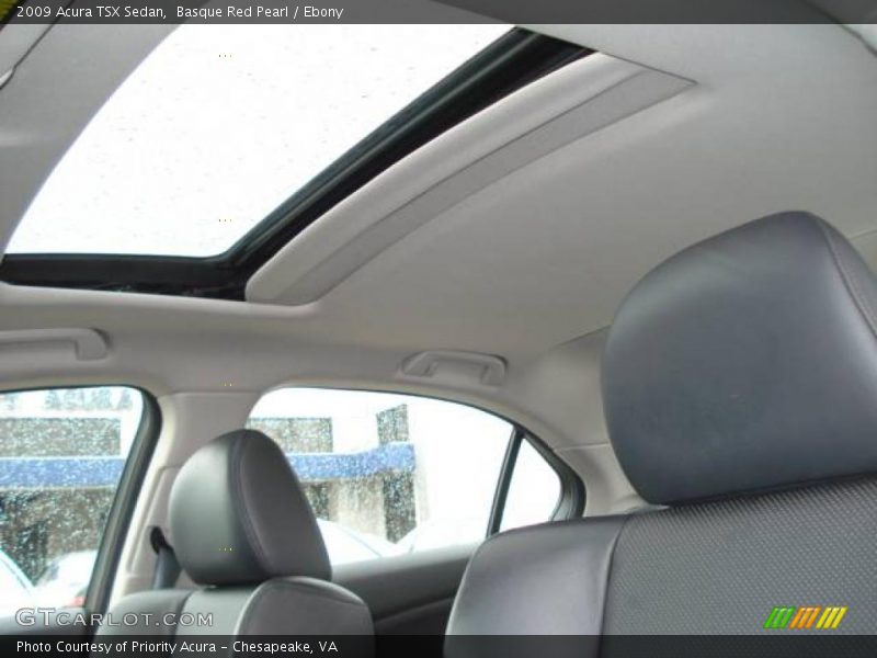 Basque Red Pearl / Ebony 2009 Acura TSX Sedan