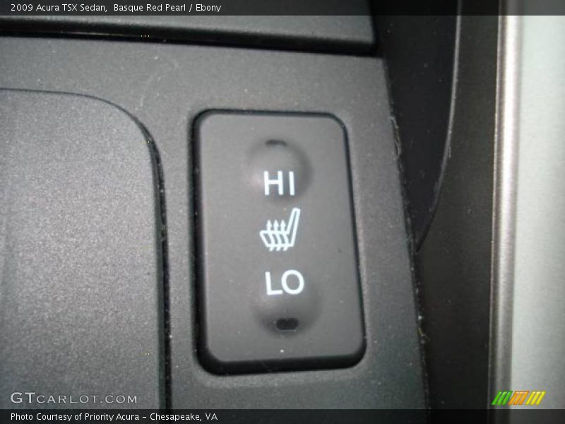 Basque Red Pearl / Ebony 2009 Acura TSX Sedan