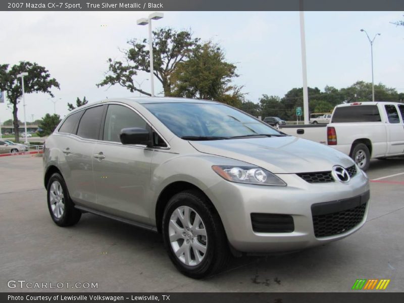 True Silver Metallic / Black 2007 Mazda CX-7 Sport