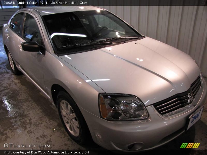 Liquid Silver Metallic / Gray 2008 Mitsubishi Galant ES