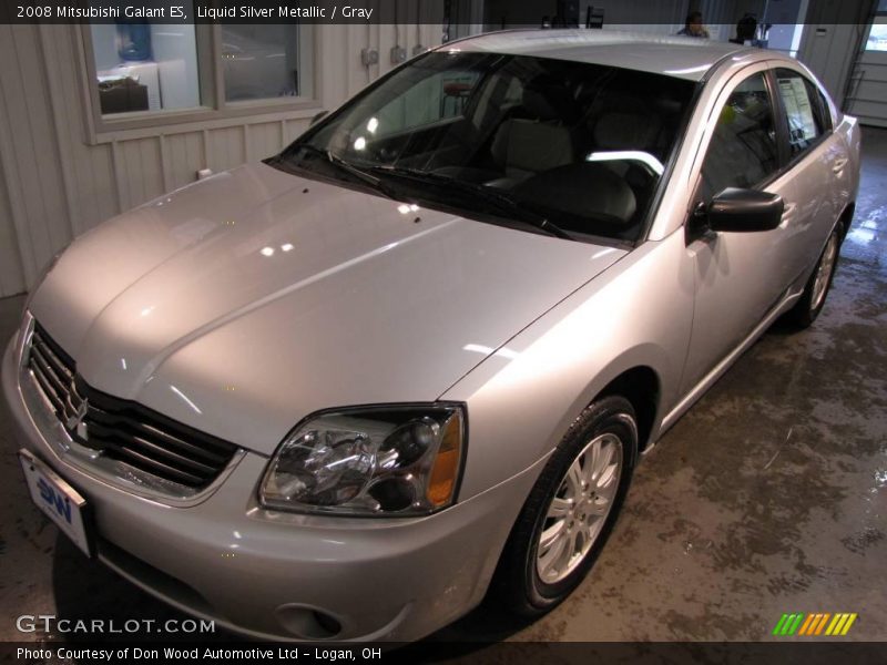 Liquid Silver Metallic / Gray 2008 Mitsubishi Galant ES