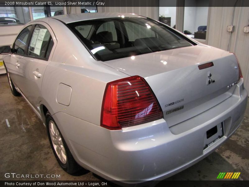 Liquid Silver Metallic / Gray 2008 Mitsubishi Galant ES
