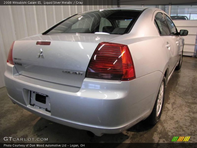 Liquid Silver Metallic / Gray 2008 Mitsubishi Galant ES
