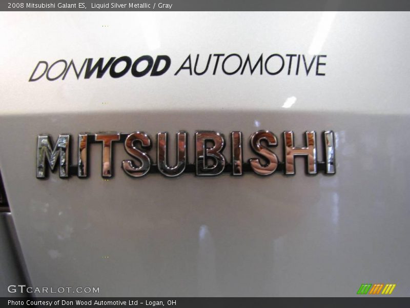 Liquid Silver Metallic / Gray 2008 Mitsubishi Galant ES