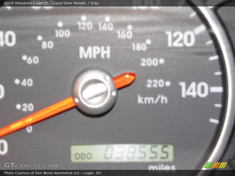 Liquid Silver Metallic / Gray 2008 Mitsubishi Galant ES