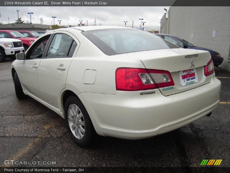 Dover White Pearl / Medium Gray 2009 Mitsubishi Galant ES