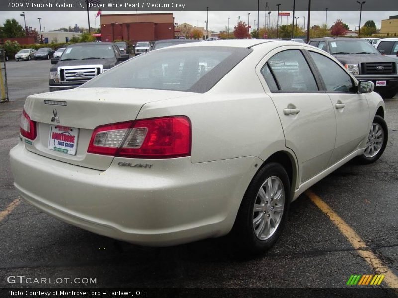 Dover White Pearl / Medium Gray 2009 Mitsubishi Galant ES