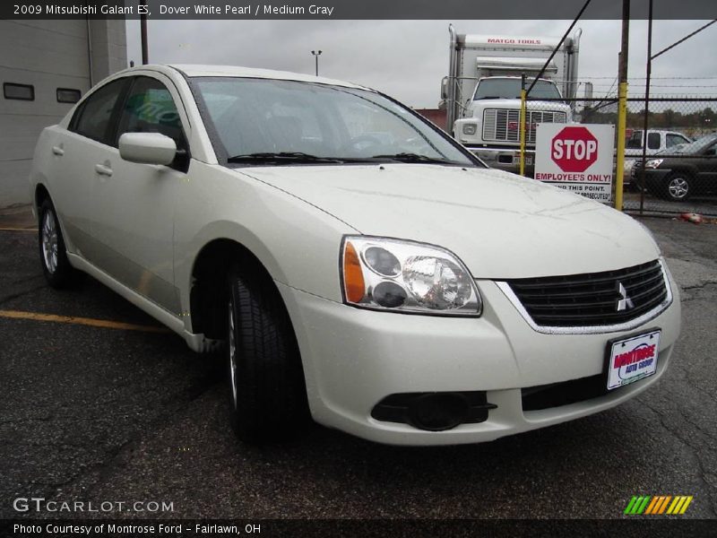 Dover White Pearl / Medium Gray 2009 Mitsubishi Galant ES