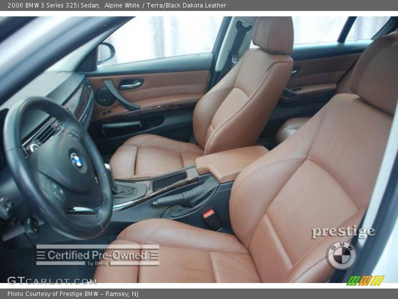 Alpine White / Terra/Black Dakota Leather 2006 BMW 3 Series 325i Sedan