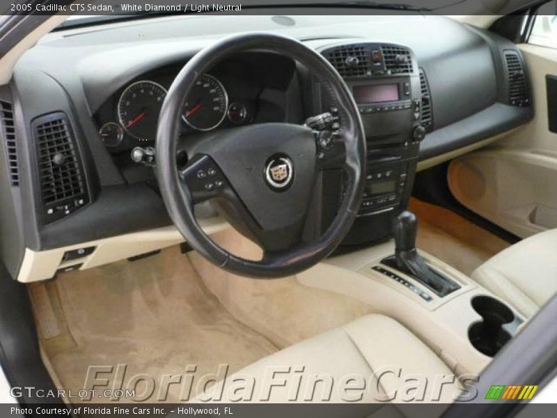 White Diamond / Light Neutral 2005 Cadillac CTS Sedan