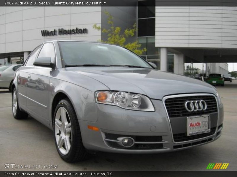 Quartz Gray Metallic / Platinum 2007 Audi A4 2.0T Sedan
