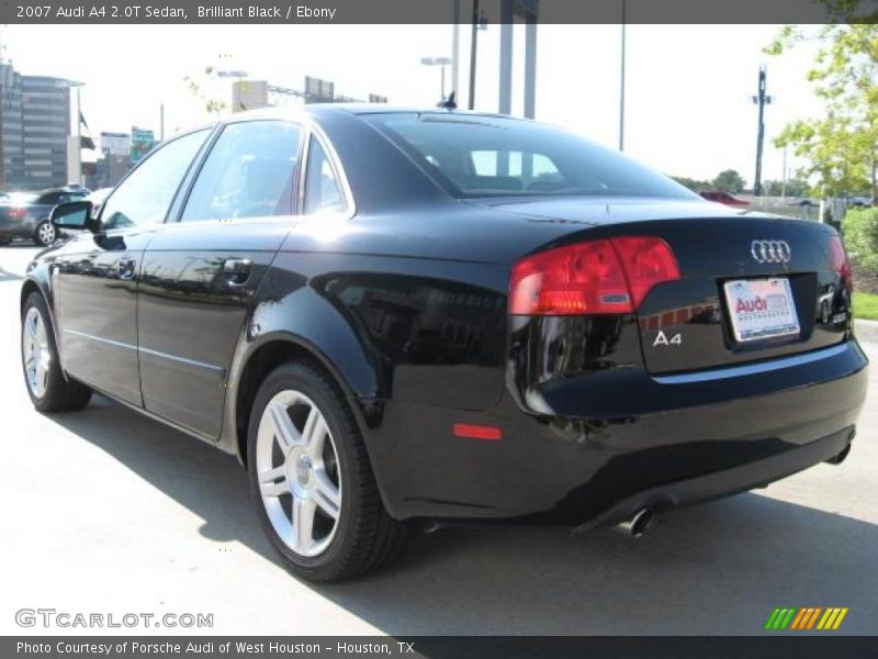 Brilliant Black / Ebony 2007 Audi A4 2.0T Sedan