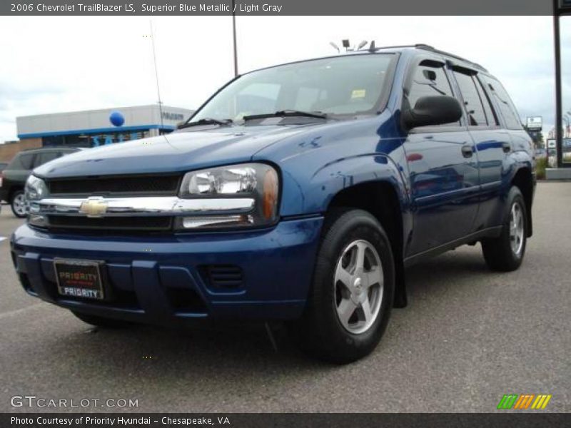 Superior Blue Metallic / Light Gray 2006 Chevrolet TrailBlazer LS