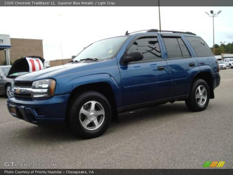 Superior Blue Metallic / Light Gray 2006 Chevrolet TrailBlazer LS