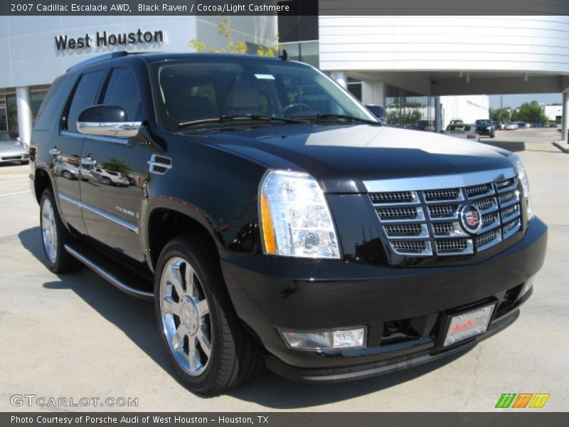 Black Raven / Cocoa/Light Cashmere 2007 Cadillac Escalade AWD