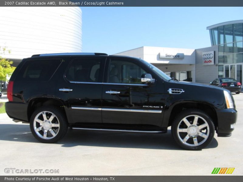 Black Raven / Cocoa/Light Cashmere 2007 Cadillac Escalade AWD