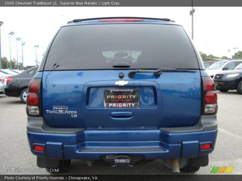 Superior Blue Metallic / Light Gray 2006 Chevrolet TrailBlazer LS