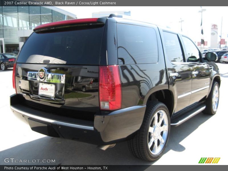 Black Raven / Cocoa/Light Cashmere 2007 Cadillac Escalade AWD