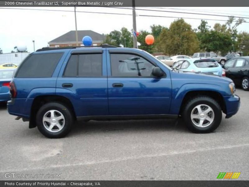 Superior Blue Metallic / Light Gray 2006 Chevrolet TrailBlazer LS