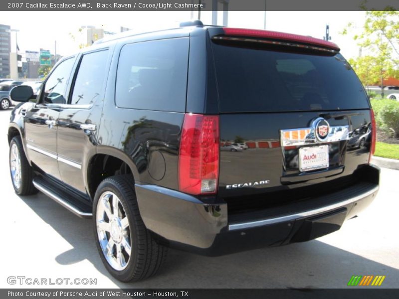 Black Raven / Cocoa/Light Cashmere 2007 Cadillac Escalade AWD