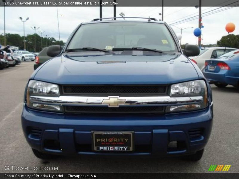 Superior Blue Metallic / Light Gray 2006 Chevrolet TrailBlazer LS
