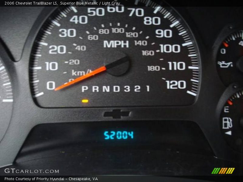 Superior Blue Metallic / Light Gray 2006 Chevrolet TrailBlazer LS