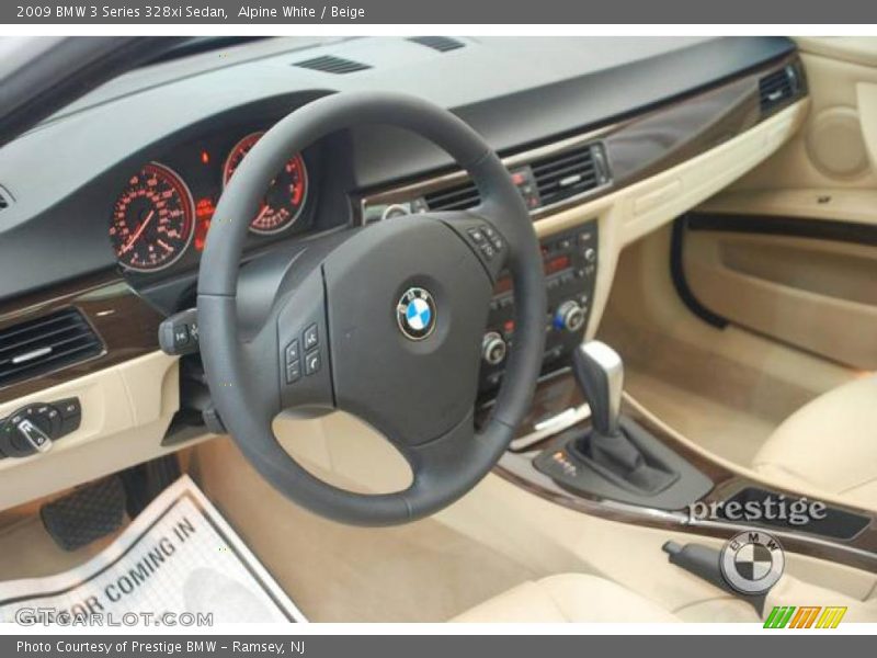 Alpine White / Beige 2009 BMW 3 Series 328xi Sedan