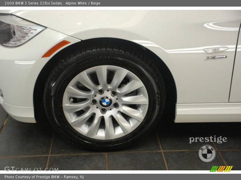 Alpine White / Beige 2009 BMW 3 Series 328xi Sedan