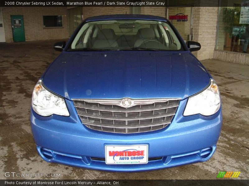 Marathon Blue Pearl / Dark Slate Gray/Light Slate Gray 2008 Chrysler Sebring LX Sedan