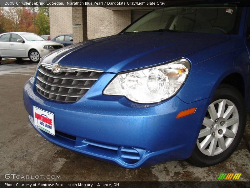 Marathon Blue Pearl / Dark Slate Gray/Light Slate Gray 2008 Chrysler Sebring LX Sedan