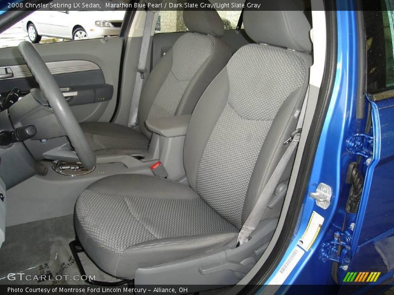 Marathon Blue Pearl / Dark Slate Gray/Light Slate Gray 2008 Chrysler Sebring LX Sedan