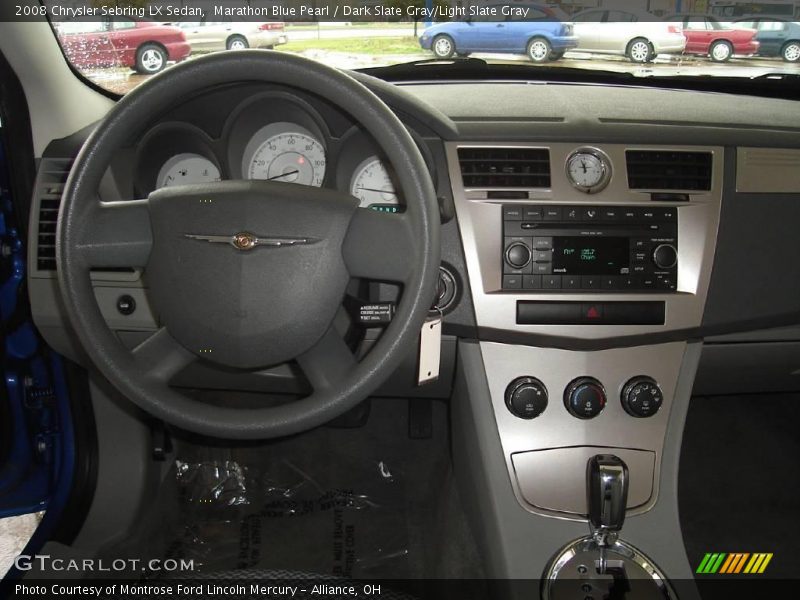Marathon Blue Pearl / Dark Slate Gray/Light Slate Gray 2008 Chrysler Sebring LX Sedan