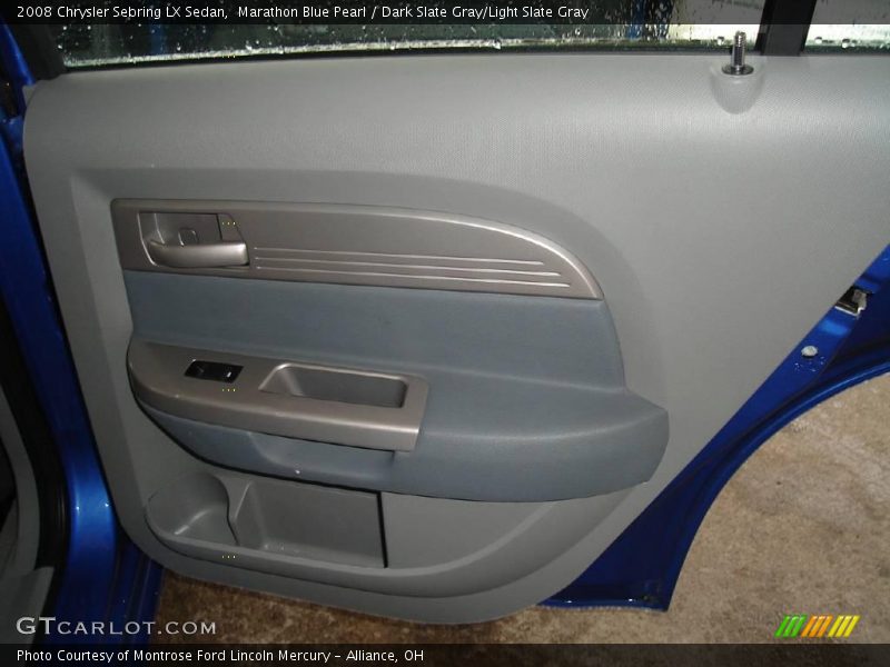 Marathon Blue Pearl / Dark Slate Gray/Light Slate Gray 2008 Chrysler Sebring LX Sedan