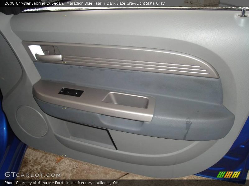 Marathon Blue Pearl / Dark Slate Gray/Light Slate Gray 2008 Chrysler Sebring LX Sedan