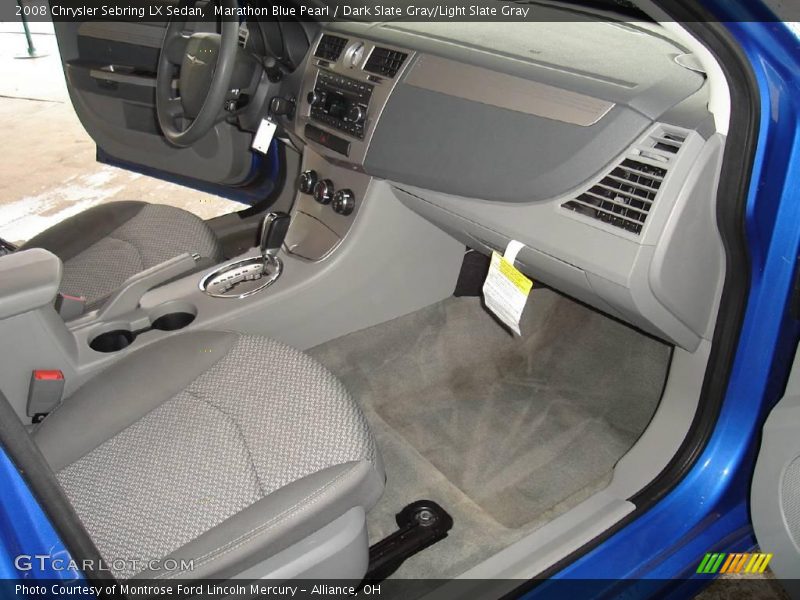 Marathon Blue Pearl / Dark Slate Gray/Light Slate Gray 2008 Chrysler Sebring LX Sedan