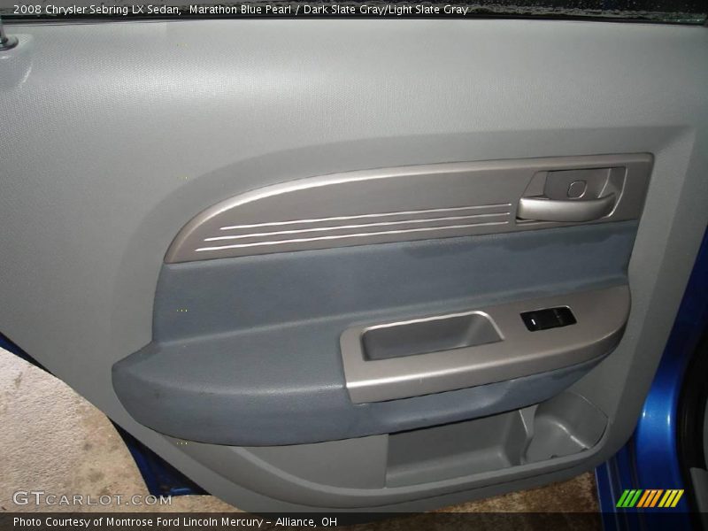 Marathon Blue Pearl / Dark Slate Gray/Light Slate Gray 2008 Chrysler Sebring LX Sedan