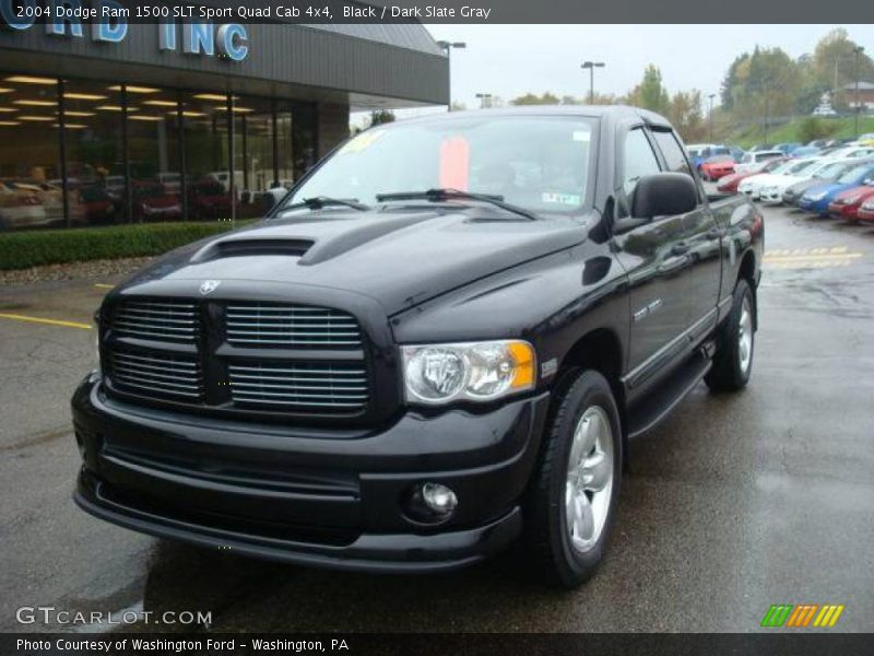 Black / Dark Slate Gray 2004 Dodge Ram 1500 SLT Sport Quad Cab 4x4