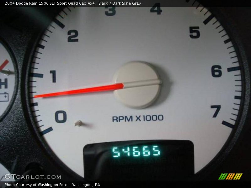 Black / Dark Slate Gray 2004 Dodge Ram 1500 SLT Sport Quad Cab 4x4