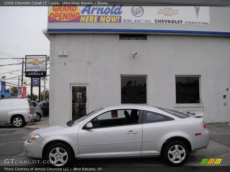 Ultra Silver Metallic / Ebony 2008 Chevrolet Cobalt LT Coupe