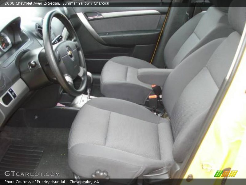 Summer Yellow / Charcoal 2008 Chevrolet Aveo LS Sedan
