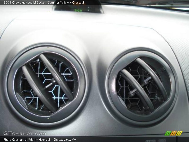 Summer Yellow / Charcoal 2008 Chevrolet Aveo LS Sedan
