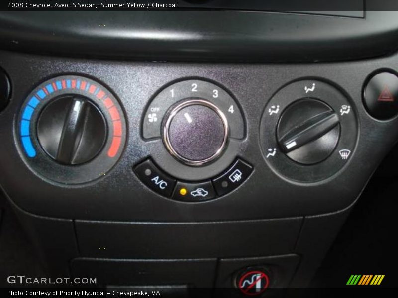 Summer Yellow / Charcoal 2008 Chevrolet Aveo LS Sedan