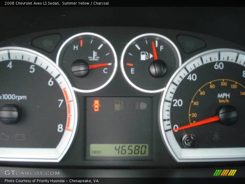 Summer Yellow / Charcoal 2008 Chevrolet Aveo LS Sedan