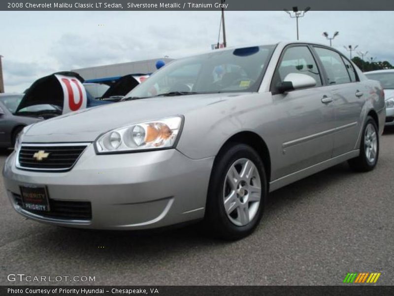 Silverstone Metallic / Titanium Gray 2008 Chevrolet Malibu Classic LT Sedan