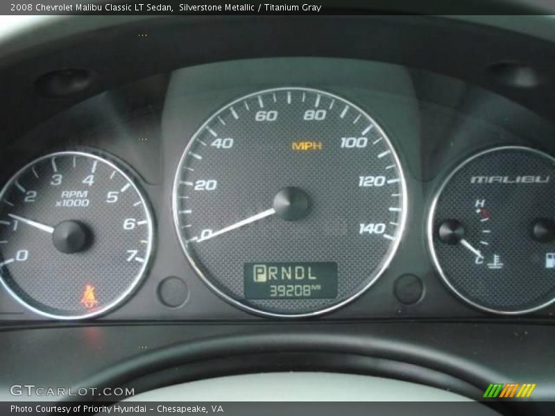 Silverstone Metallic / Titanium Gray 2008 Chevrolet Malibu Classic LT Sedan